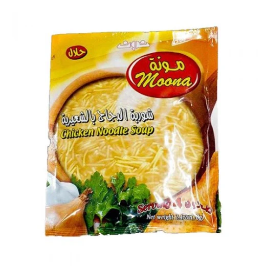 مونة شوربة الدجاج بالشعيرية 56 غرام، شوربة لذيذة وسهلة التحضير بنكهة الدجاج مع الشعيرية، مناسبة لوجبة دافئة وسريعة في أي وقت مونة شوربة الدجاج بالشعيرية 56 غرام، شوربة لذيذة وسهلة التحضير بنكهة الدجاج مع الشعيرية، مناسبة لوجبة دافئة وسريعة في أي وقت