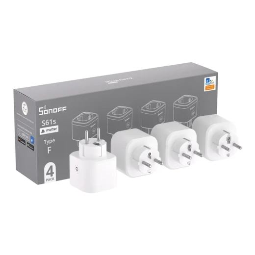 SONOFF S61S 4-Pack Smart Matter Wi-Fi Plug 16A Energy Monitoring - Sonoff - Image 2