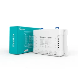SONOFF 4CHR3 & 4CHPROR3 4-Gang Wi-Fi Smart Switch with RF Control – Self-Locking, Interlock, Inching Modes and Voice Control