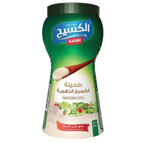 طحينة الكسيح الذهبية 900 غرام – طحينة سمسم ناعمة وغنية، مناسبة لتحضير الصلصات والأطباق والمقبلات والوصفات اليومية - الكسيح