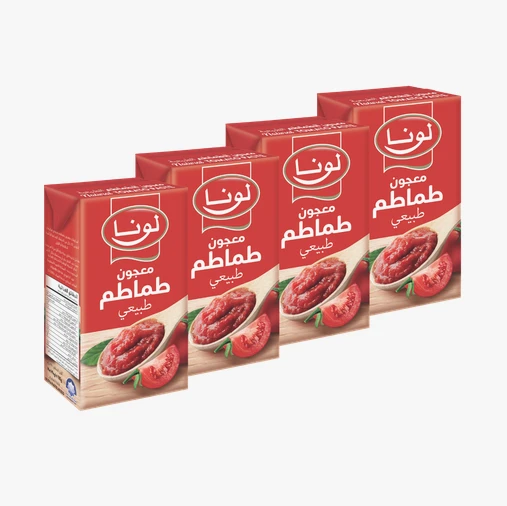 لونا معجون طماطم 135 غم × 8 – معجون طماطم غني لتحضير الصلصات والمعكرونة والبيتزا والشوربات واليخنات والأرز والوجبات اليومية - لونا