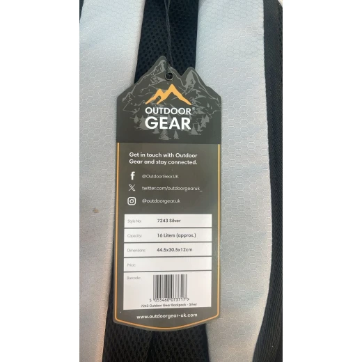 حقيبة Out Gear باستيل أزرق – سعة 16 لتر، تصميم أنيق وعملي للاستخدام اليومي، بأبعاد 44.5×30.5×12 سم ومساحة مناسبة لحمل مستلزماتك الأساسية - اوت دور جير - Image 3