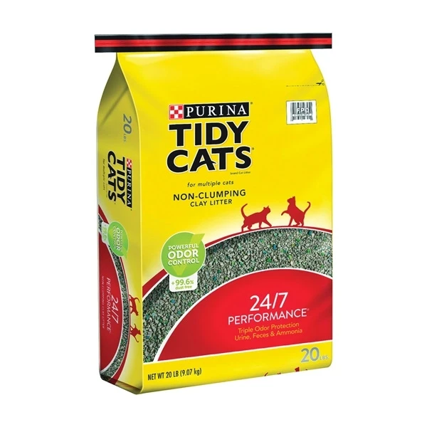 بوراينا تيدي كاتس رمل غير متكتل متعدد القطط أداء 24/7 - Purina Tidy Cats