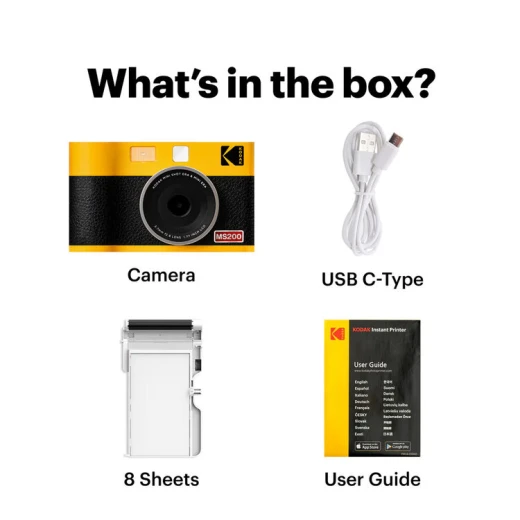 Kodak Mini Shot 2 Era MS200 10-megapixel Instant Camera & Bluetooth Printer Black - Kodak - Image 2