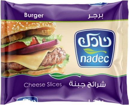 نادك شرائح جبنة البرغر 200 غرام – شرائح جبن كريمية ولذيذة للبرغر والسندويشات | سهلة الذوبان وتمنح طعمًا غنيًا وقوامًا ناعمًا | مثالية للبرغر والتوست والوجبات السريعة والوصفات اليومية - نادك