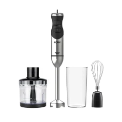 Solac Hand Blender & Chopper Mixer 1500W, Stainless Steel Immersion Blender with Chopper, Turbo Speed, Powerful Motor, Multi-Purpose Food Processor for Blending, Chopping and Mixing