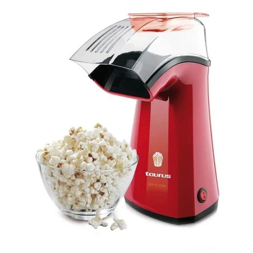 ماكينة تحضير الفشار توروس Pop'n'Corn بقوة 1100 واط، ألوان أسود وأحمر وشفاف، تصميم عملي لتحضير فشار طازج ولذيذ بسرعة وسهولة في المنزل - تاوروس - Image 5