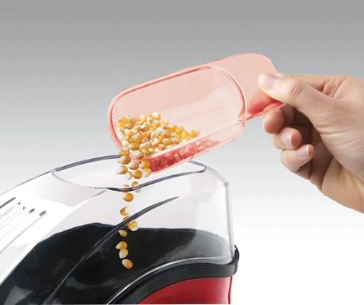 ماكينة تحضير الفشار توروس Pop'n'Corn بقوة 1100 واط، ألوان أسود وأحمر وشفاف، تصميم عملي لتحضير فشار طازج ولذيذ بسرعة وسهولة في المنزل - تاوروس - Image 3