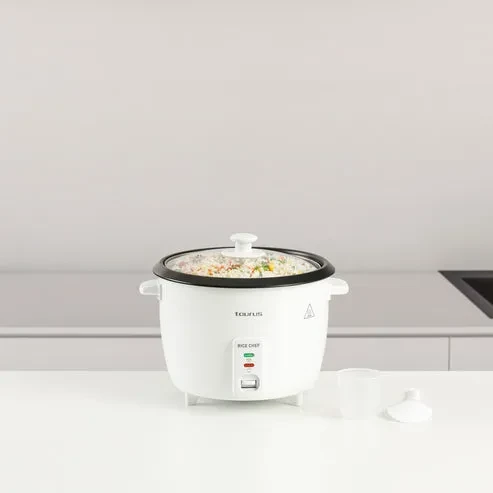 قدر طبخ الأرز بالبخار توروس Rice Chef بقوة 700 واط، تصميم عملي لتحضير الأرز والأطعمة على البخار بسهولة، مناسب للاستخدام اليومي في المطبخ - تاوروس - Image 3