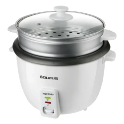 Taurus Rice Chef 700W Rice Cooker and Steamer Pot, Practical Design for Easy Rice Cooking and Steaming, Ideal for Convenient Everyday Kitchen Use