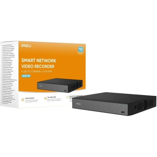 Imou N118-8P 18-Channel 8-Port PoE IP Recorder | Network Video Recorder NVR for IP Security Cameras with 18 Channels and 8 PoE Ports Imou N118-8P 18-Channel 8-Port PoE IP Recorder | Network Video Recorder NVR for IP Security Cameras with 18 Channels and 8 PoE Ports