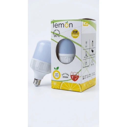 25W HMS-T100، لمبة ليد ضوء أبيض 2000 لومن، إضاءة قوية بزاوية 180°، عمر افتراضي 15000 ساعة، 220-240V، ضمان سنتين 25W HMS-T100، لمبة ليد ضوء أبيض 2000 لومن، إضاءة قوية بزاوية 180°، عمر افتراضي 15000 ساعة، 220-240V، ضمان سنتين