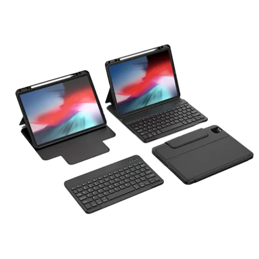 حافظة لوحة مفاتيح واقية Wiwu لجهاز iPad الجيل السابع والثامن والتاسع مقاس 10.2 بوصة ببطارية 180 مللي أمبير وشحن USB-C - وي وُو - Image 4