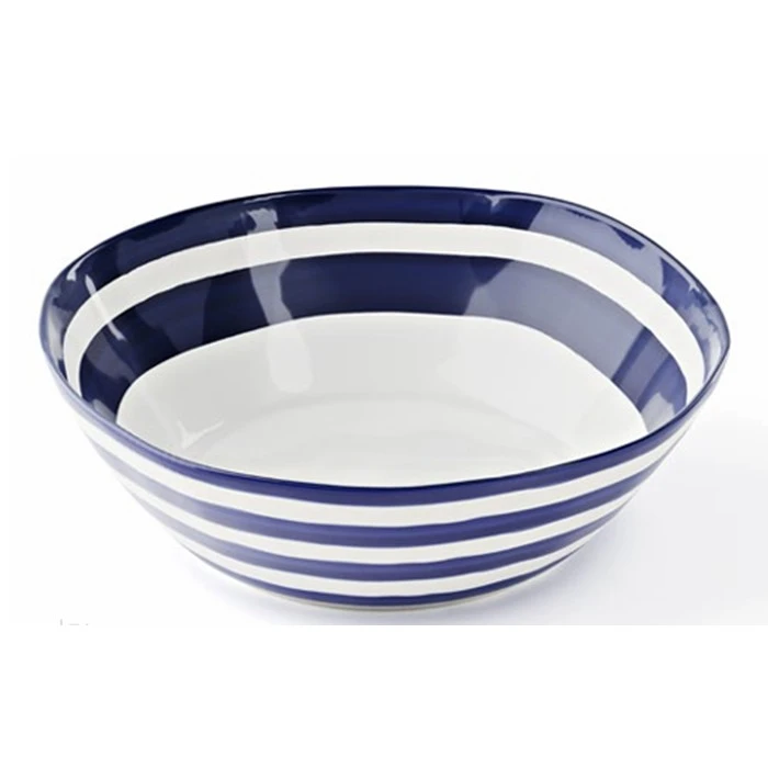 وعاء Guzzini Riviera بقطر 30 سم، لون أزرق، تصميم أنيق وعصري، مناسب لتقديم السلطات والفواكه والمقبلات، مثالي للاستخدام اليومي والضيافة - غوزيني