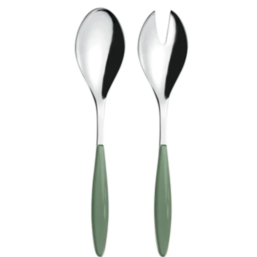 Guzzini Feeling Salad Server 25cm, Green, Stainless Steel & Plastic, Elegant Practical Design, Ideal for Serving Salads at Home, Dining and Entertaining Guzzini Feeling Salad Server 25cm, Green, Stainless Steel & Plastic, Elegant Practical Design, Ideal for Serving Salads at Home, Dining and Entertaining