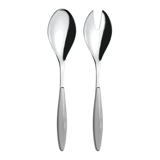 Guzzini Feeling Salad Server Set, Grey, Stainless Steel & Plastic, Elegant Practical Design, Ideal for Serving Salads, Perfect for Everyday Dining and Entertaining Guzzini Feeling Salad Server Set, Grey, Stainless Steel & Plastic, Elegant Practical Design, Ideal for Serving Salads, Perfect for Everyday Dining and Entertaining