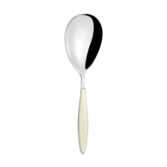 Guzzini Feeling Rice Server Spoon, Beige, Stainless Steel & Plastic, Elegant Practical Design, Ideal for Serving Rice, Side Dishes and Food at Home - Guzzini