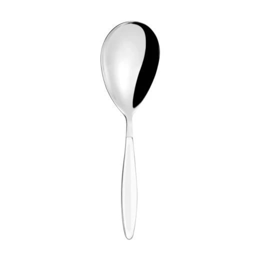 Guzzini Feeling Rice Server Spoon, White, Stainless Steel & Plastic, Elegant Practical Design, Ideal for Serving Rice, Side Dishes and Food at Home Guzzini Feeling Rice Server Spoon, White, Stainless Steel & Plastic, Elegant Practical Design, Ideal for Serving Rice, Side Dishes and Food at Home