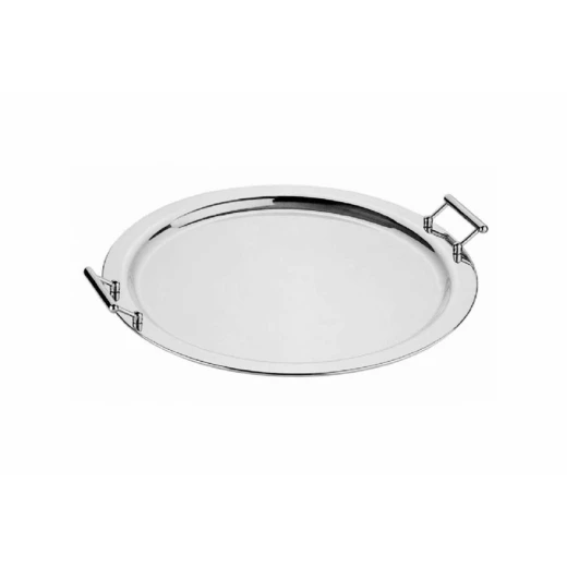 Pinti Round Tray With Handle Dia 46cm Stainless Steel Polished Pinti Round Tray With Handle Dia 46cm Stainless Steel Polished