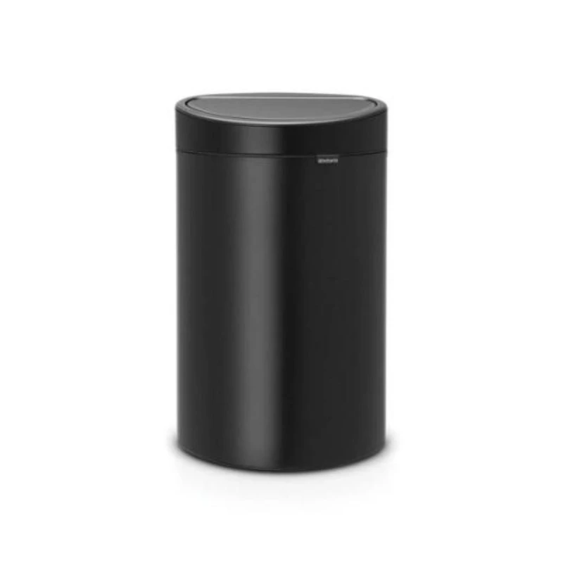 Brabantia Touch Bin Oval 40 Litre Matt Black - Brabantia
