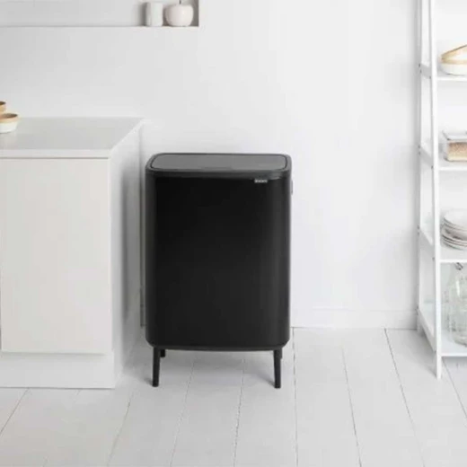 Brabantia Bo Touch Bin Hi 60 Liter Matt Black - Brabantia - Image 2