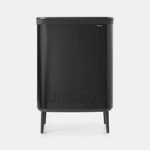 Brabantia Bo Laundry Bin Hi 2x45 Liter Matt Black, Double Compartment Laundry Basket for Easy Clothes Sorting, Space-Saving Design with Elegant Modern Style Brabantia Bo Laundry Bin Hi 2x45 Liter Matt Black, Double Compartment Laundry Basket for Easy Clothes Sorting, Space-Saving Design with Elegant Modern Style