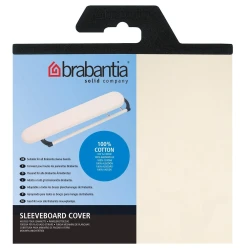 غطاء لوح كي الأكمام Brabantia باللون الأبيض، غطاء عملي ومتوافق مع لوح كي الأكمام، يساعد على كي الملابس بسهولة وسلاسة للحصول على نتائج مثالية