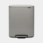 Brabantia Bo Pedal Bin 60 Liter Mineral Concrete Grey - Brabantia