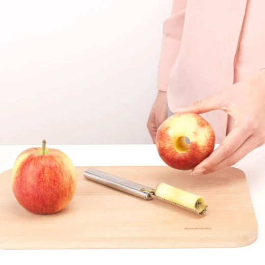 Profile Apple Corer 20.7cm Silver, Open Design for Easy Core Removal, Serrated Edge for Quick and Precise Cutting, Practical and Easy to Use - Brabantia - Image 3