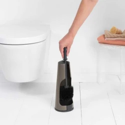 فرشاة مرحاض برابانتيا رينيو بلاتينيوم، تصميم عملي وأنيق لتنظيف المرحاض بفعالية، سهلة التنظيف، ثابتة ومناسبة للاستخدام في الحمام