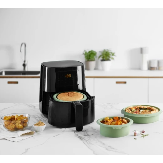 Lekue Air Fryer Mould 20cm Flexible Non-Stick Green - Lekue - Image 2