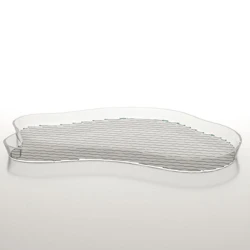 Islands Tray Transparent, Stylish and Practical Serving Tray for Everyday Use, Ideal for Serving and Organizing, Dimensions: 46 × 26cm