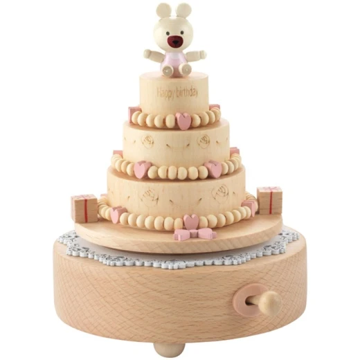 Mascagni Carrillon in Beech Wood, Natural Wood Finish, Elegant Decorative Design, Dimensions: Ø11 × H15cm Mascagni Carrillon in Beech Wood, Natural Wood Finish, Elegant Decorative Design, Dimensions: Ø11 × H15cm