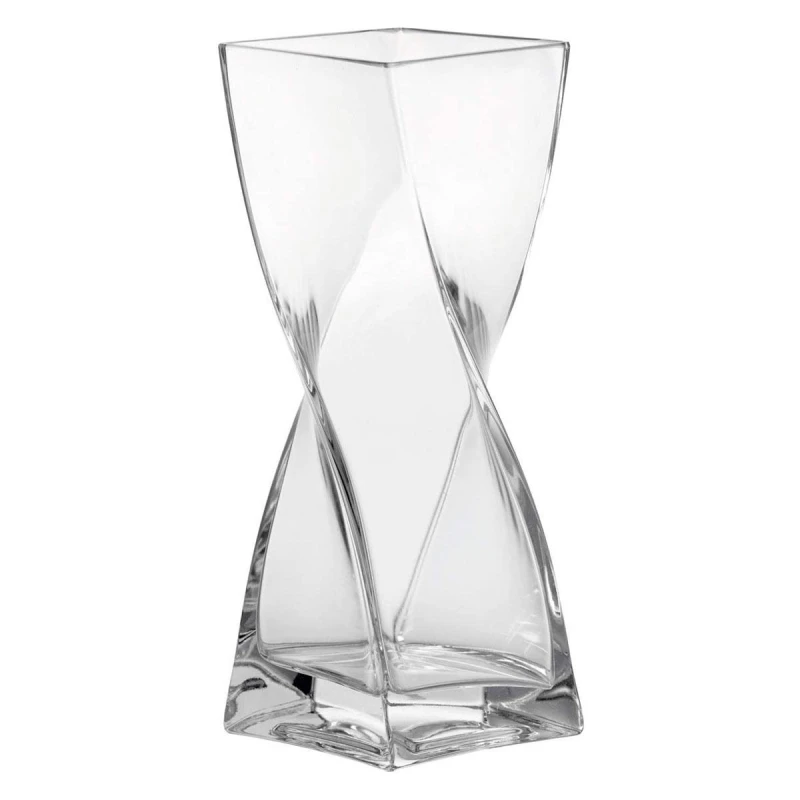 Volare Vase Transparent 30cm, Elegant and Modern Design for Displaying Flowers, Ideal for Living Rooms, Tables and Stylish Home Décor - Leonardo