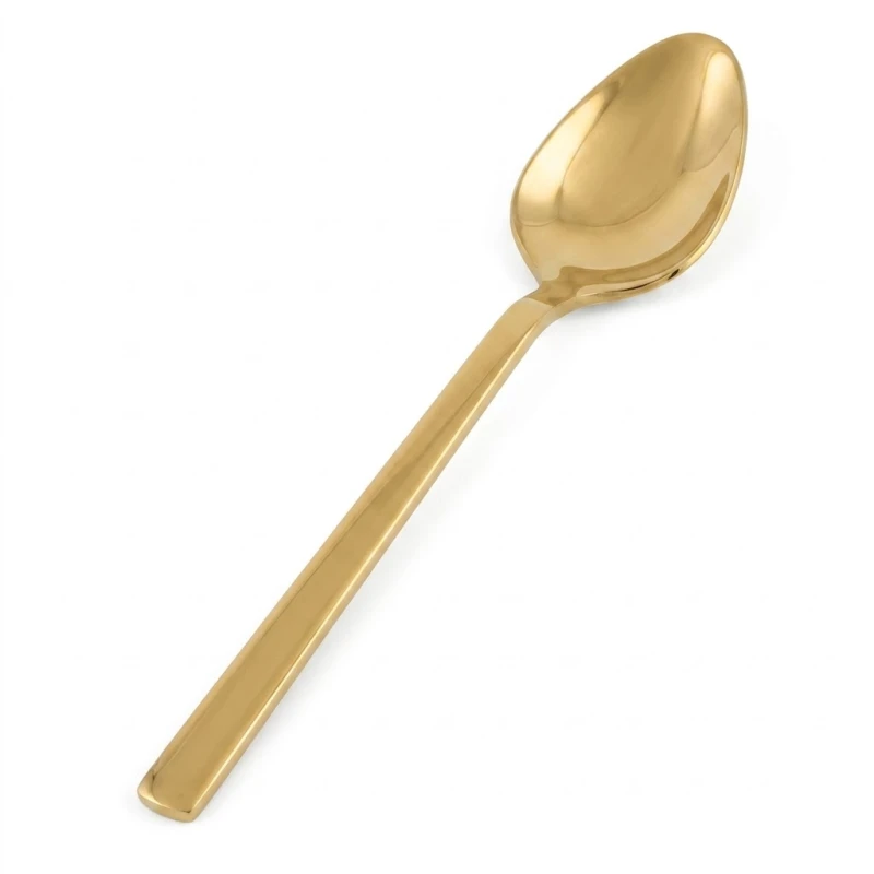 Gold Tea Spoon Set of 6 Pieces, Elegant and Refined Design for Serving Tea and Coffee, Ideal for Everyday Use, Entertaining and Special Occasions - ITS