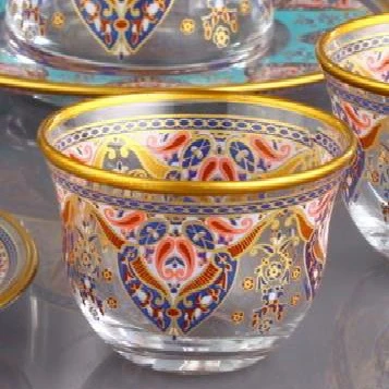 إفلا طقم أكواب قهوة عربية زجاجي 6 قطع شفاف إفلا طقم أكواب قهوة عربية زجاجي 6 قطع شفاف