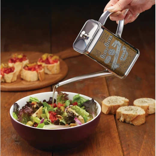 KitchenCraft Wof Oil Drizzler 500ml Stainless Steel - KitchenCraft - Image 2