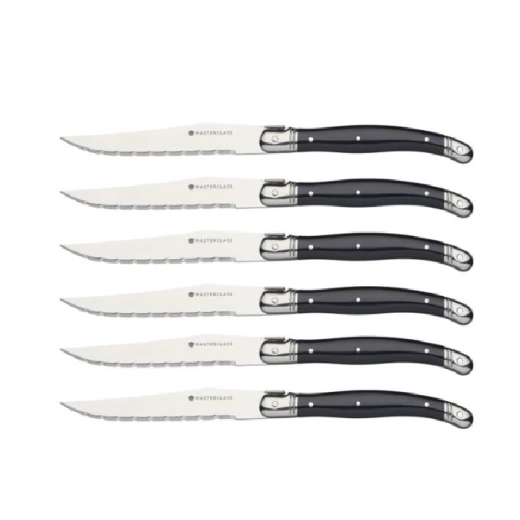 Steak Knife Set of 6 Pieces, Sharp and Practical Design for Easy and Precise Meat Cutting, Ideal for Serving Steak and Everyday Dining
