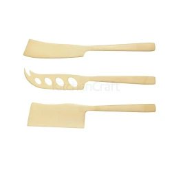 كيتشن كرافت طقم سكاكين جبن 3 قطع بلون نحاسي