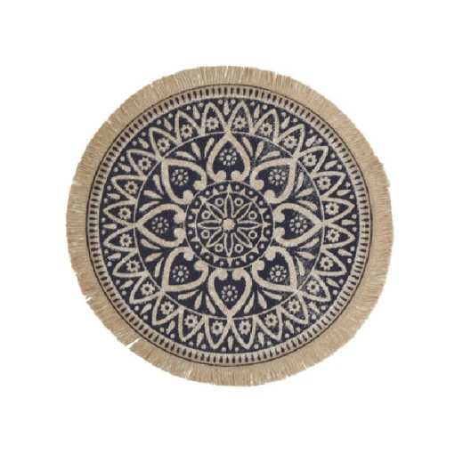 KitchenCraft Hessian Placemat Set of 4Pcs Blue KitchenCraft Hessian Placemat Set of 4Pcs Blue
