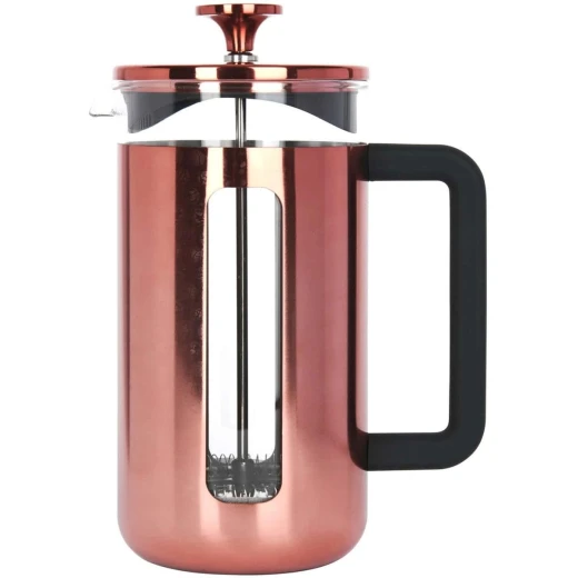 Pisa 8 Cup Cafetiere 1 Litre Copper French Press Coffee Maker - Premium Stainless Steel Glass Coffee Percolator for Home & Office Brewing Pisa 8 Cup Cafetiere 1 Litre Copper French Press Coffee Maker - Premium Stainless Steel Glass Coffee Percolator for Home & Office Brewing
