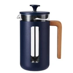 KitchenCraft 3 Cup Pisa Cafetiere 350ml Navy Blue