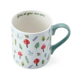 Mushroom Ceramic Mug 280ml - Elegant Heat-Resistant Coffee & Tea Cup with Handle - Perfect Gift for Home, Office & Daily Use