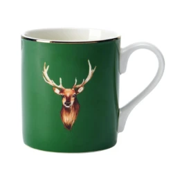 Stag Design Ceramic Mug 280ml – Elegant & Cozy Mug for Hot Beverages, Featuring a Premium Wildlife Print Ideal for Daily Use or a Special Gift