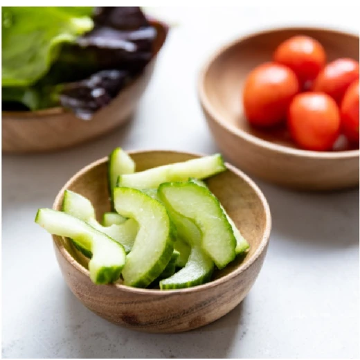 KitchenCraft Art Wooden Bowl Set of 3 Pieces – Rustic Natural Design for Serving Salads & Snacks, Adding an Elegant Warm Touch to Your Table - KitchenCraft - Image 2