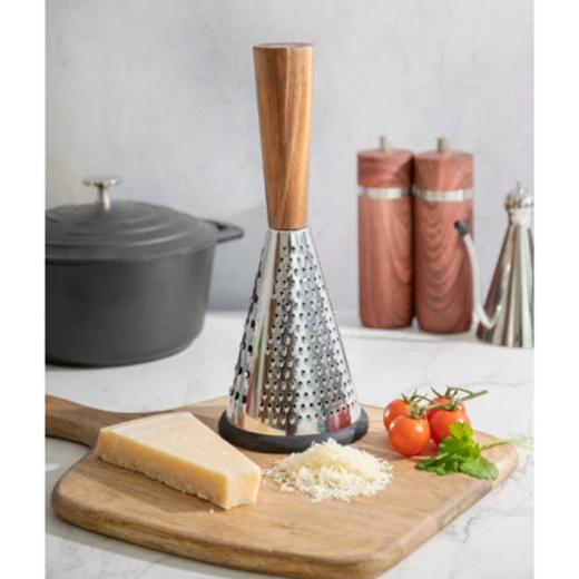 KitchenCraft Gourmet Cheese Small Cheese Grater Natural wood - KitchenCraft - Image 3