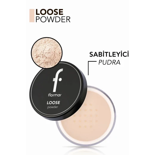 Flormar Loose Powder – 02 Light Sand 18g - Flormar - Image 2