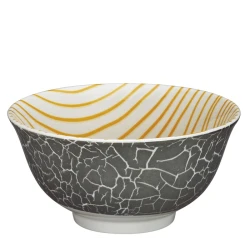 AMICI Ceramic Bowl 15.5cm Colored Scribble – Vibrant Art Printed Bowl for Salads, Soups & Snacks, Playful Colorful Touch for Everyday Dining Table