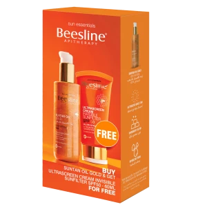 Beesline Suntan Oil Gold + Ultrascreen Cream Invisible Sunfilter Offer
