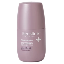 Beesline Roll On Super Dry Deodorant, Powder Soft Flavor, 50 Ml